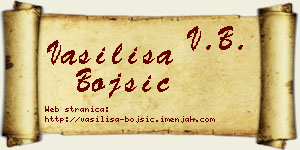 Vasilisa Bojšić vizit kartica